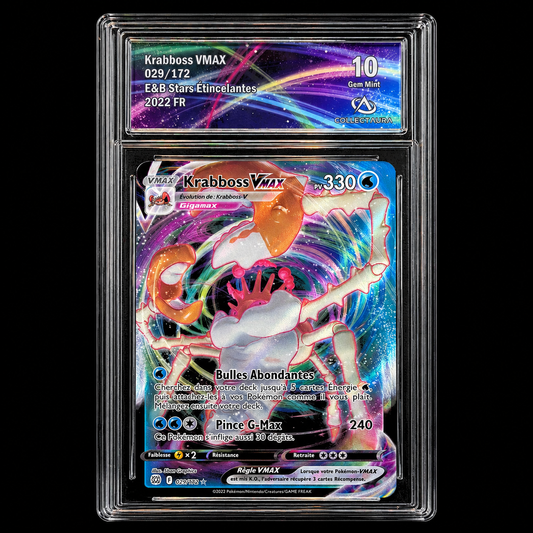Krabboss VMAX (Kingler VMAX) – 029/172 – Stars Étincelantes – Français – Collect Aura 10 Gem Mint